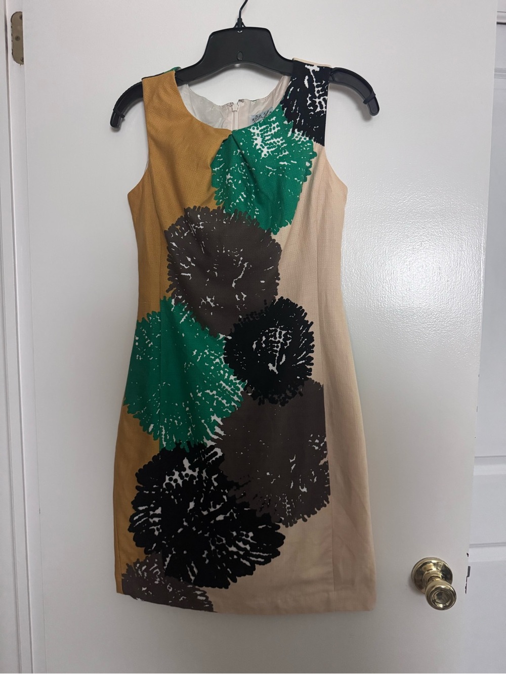 ANTHROPOLOGIE "TABITHA" POM FLOWER SHIFT DRESS SZ 0